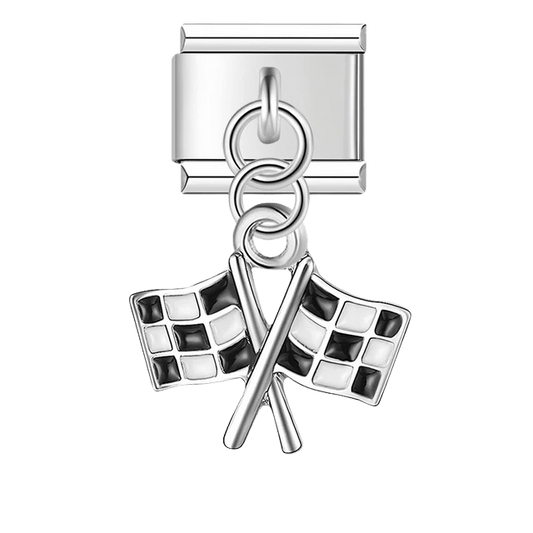 Dangling Checkered Flags