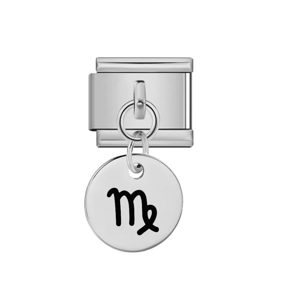 Round Virgo Zodiac