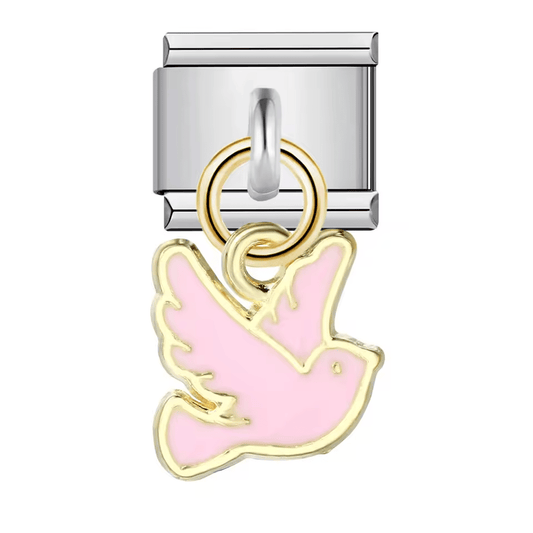 Dangling Pink Bird