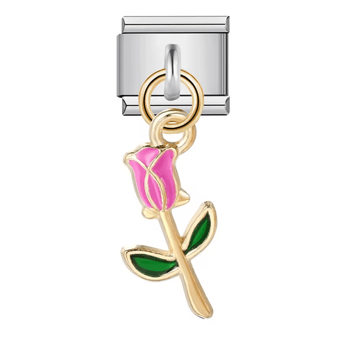 Dangling Pink Rose