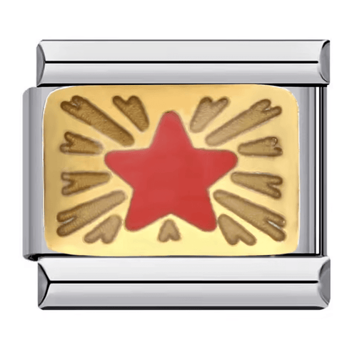 Gold & Red Star