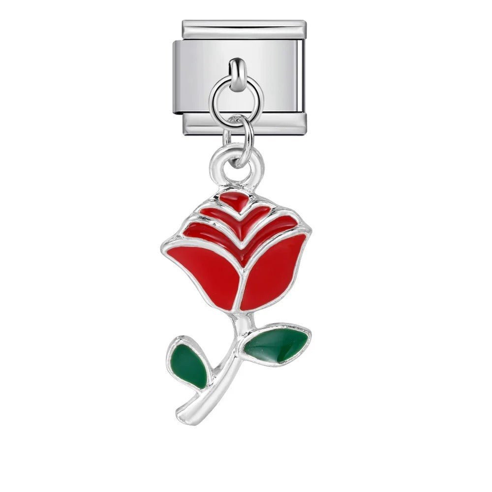 Dangling Red Rose