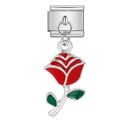 Dangling Red Rose